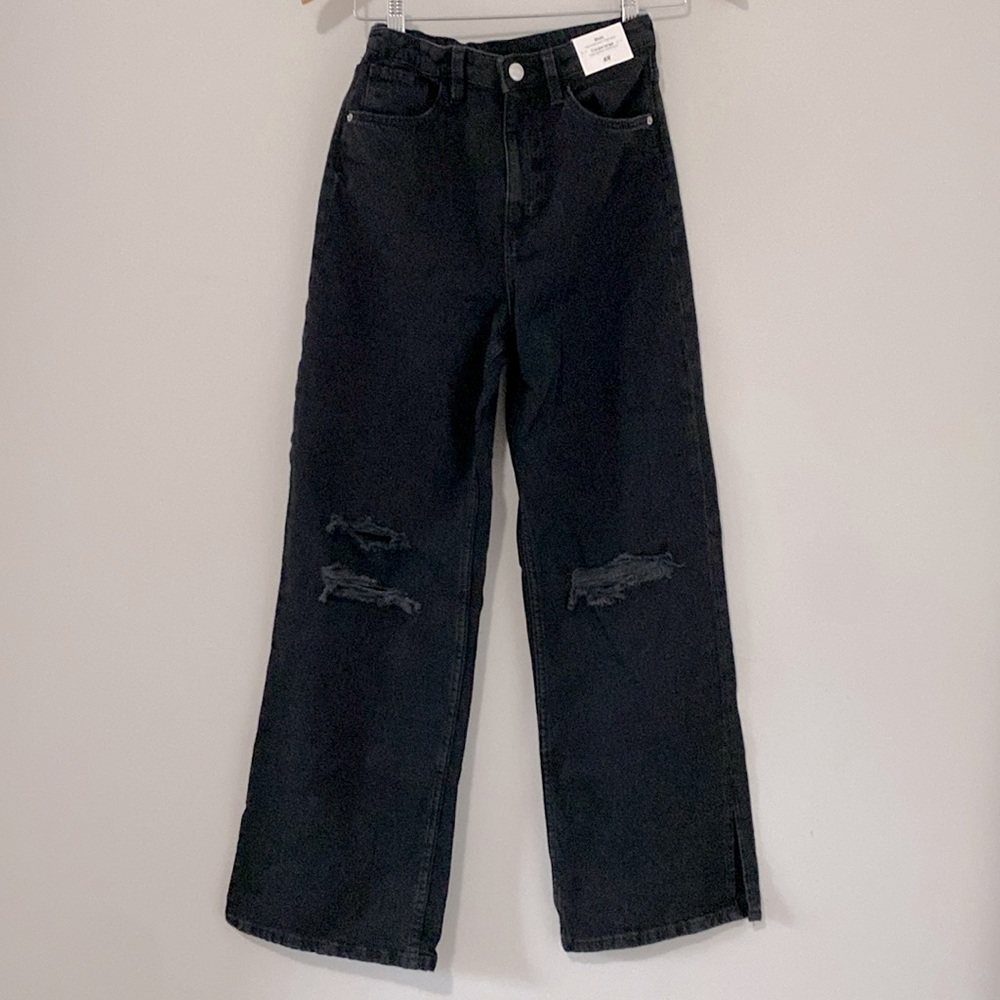 Black ripped jeans H&M size 16y